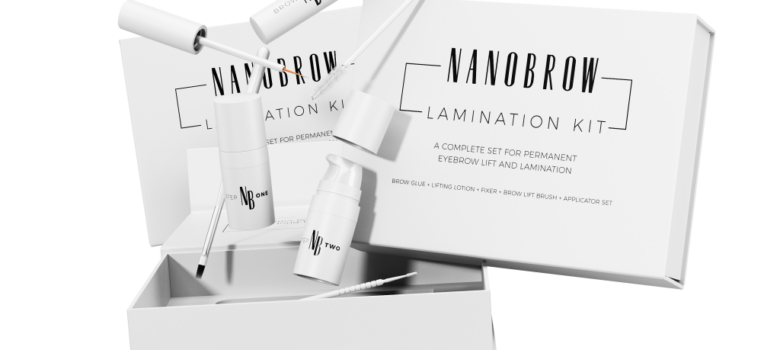 Kit de levantamento e laminação de sobrancelhas nanobrow